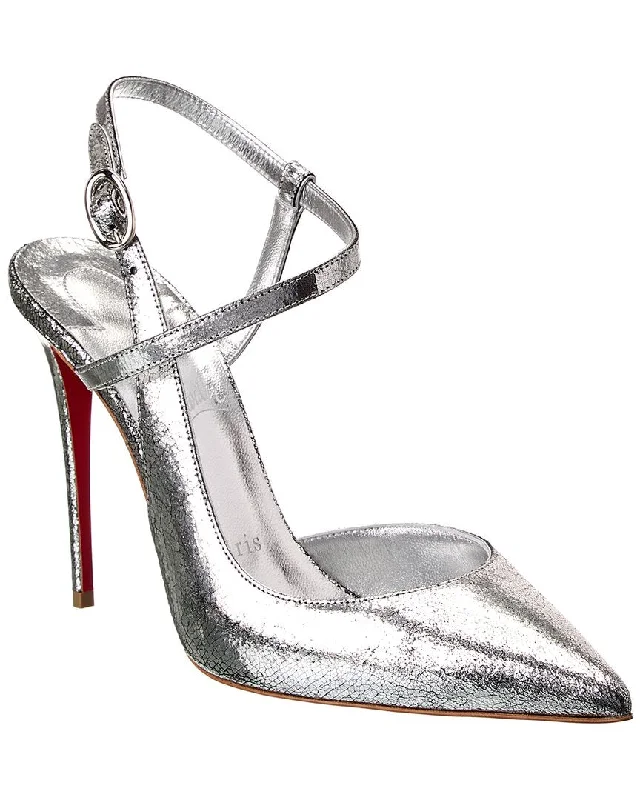 Christian Louboutin Jenlove 100 Leather Pump---Comfortable Leather Pumps for Office and Everyday Wear