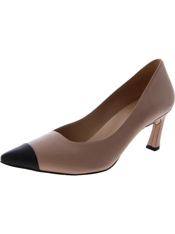 Stiletto Heel Pumps with Perfect Fit--Mara Womens Leather Pointed Toe Pumps-Fashionable & Classic