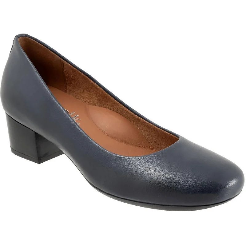 Stylish Slip-On Pumps for Quick Elegance---SoftWalk Womens Lynn Faux Leather Slip On Pumps