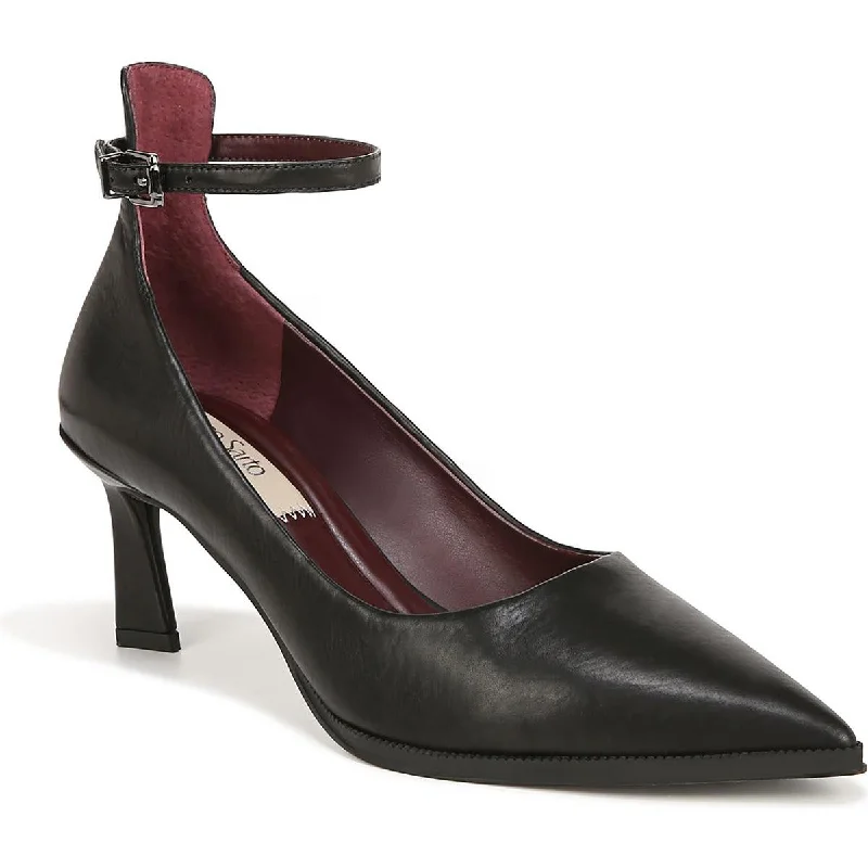 Stylish Ankle Strap Heels for Women--Franco Sarto Womens Danielle Buckle Ankle Strap Pumps