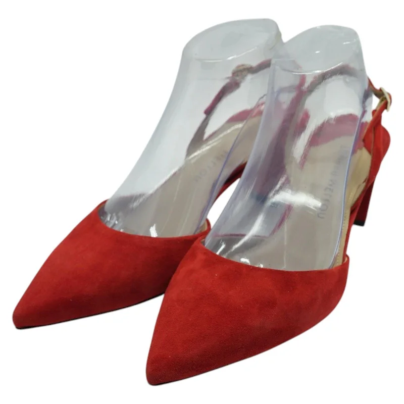 Trendy Chunky Heel Pumps for Casual Wear--Red Block Heels