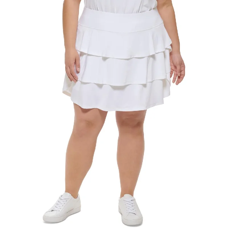 Versatile Heeled Sandals for Any Occasion---Calvin Klein Performance Womens Plus Tennis Fitness Skort