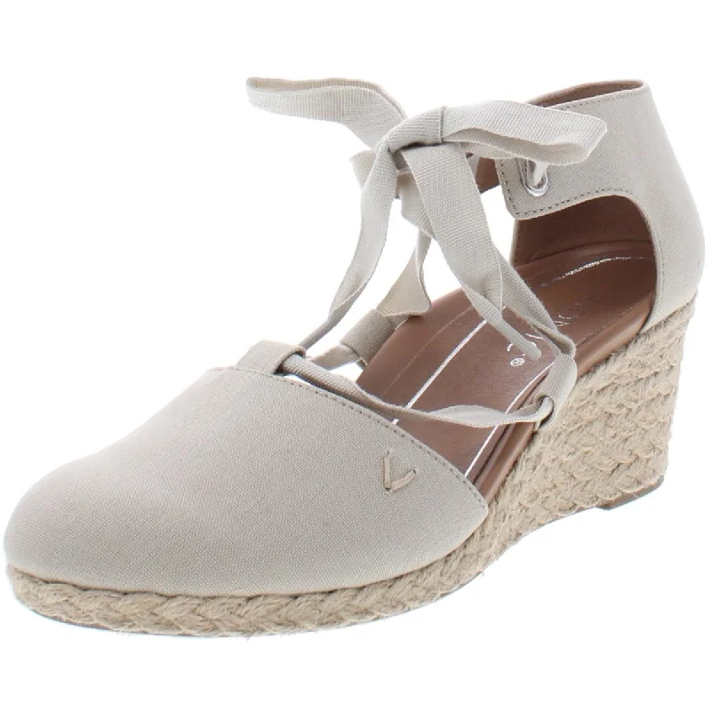 Stylish Platform Heels for Extra Height--Kaitlyn Womens Canvas Platform Wedge Heels