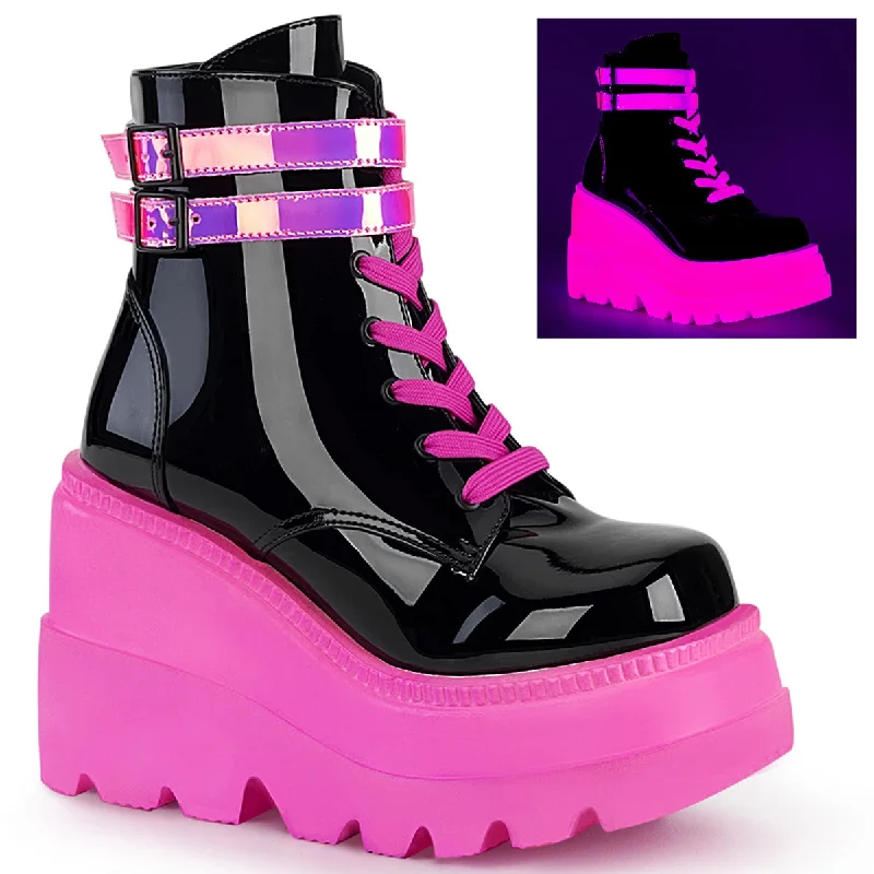 Black Pat-UV Neon Pink