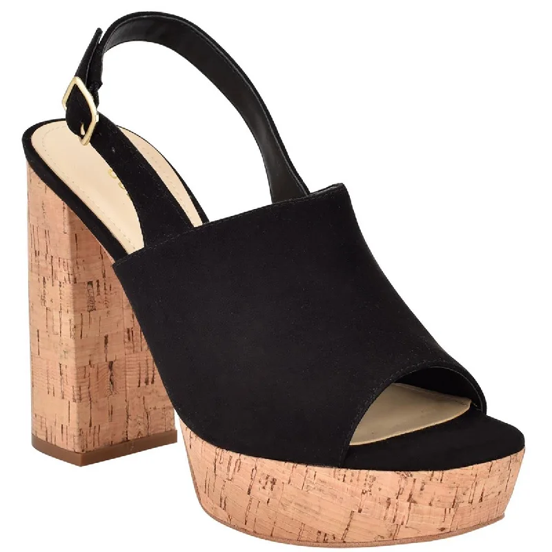 Trendy Chunky Heel Pumps for Casual Wear--Caleesi Womens Block Heel Cork Platform Heels