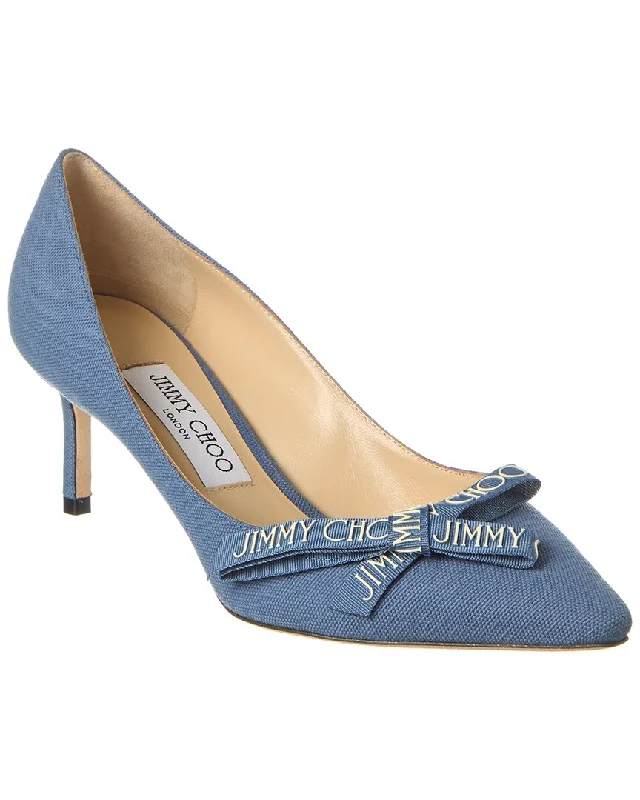 Versatile Heeled Sandals for Any Occasion---Jimmy Choo Romy 60 Linen Pump