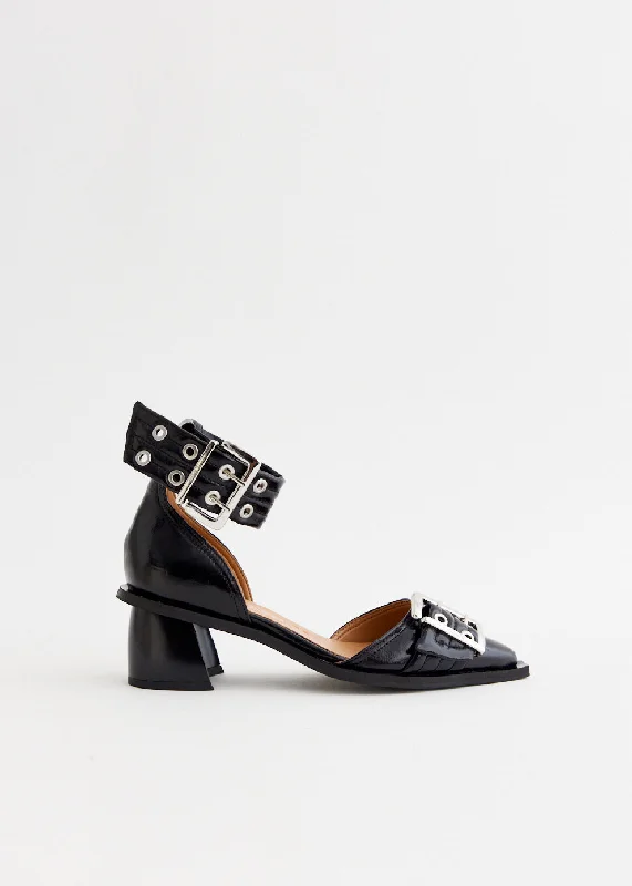 Versatile Heeled Sandals for Any Occasion---Feminine Buckle Open Cut Pumps