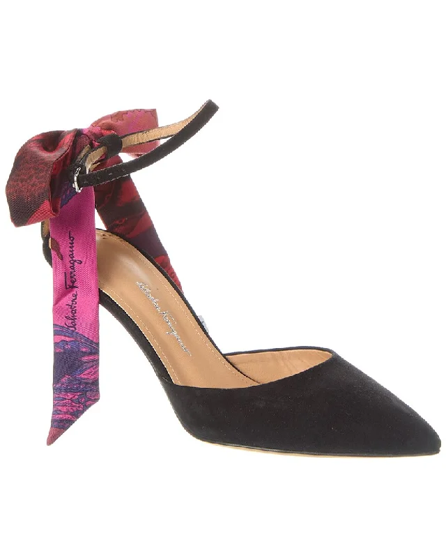 Affordable Suede Ankle Pumps for All-Day Wear--Ferragamo Iman Suede Pump