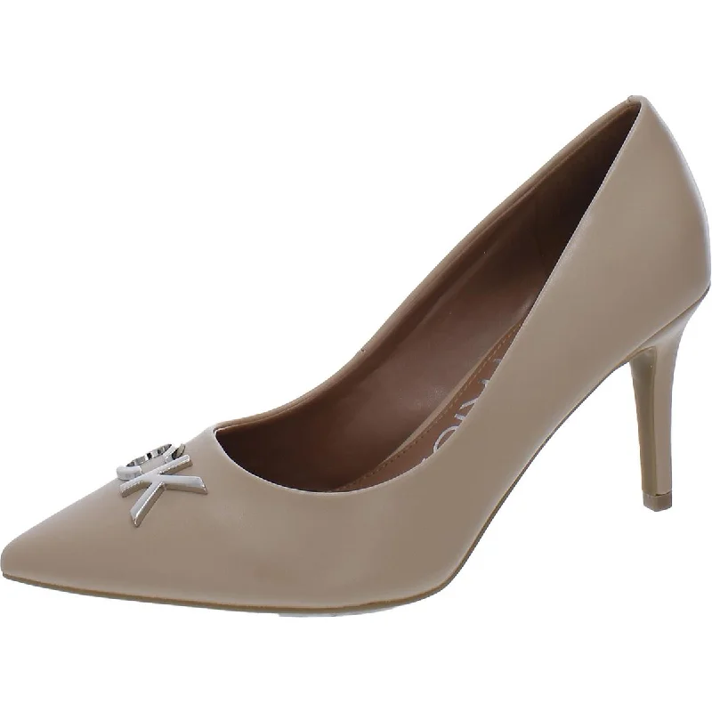 Sleek and Shiny Patent Pump Heels for a Polished Look--Calvin Klein Womens Patent Cushioned Footbed Pumps