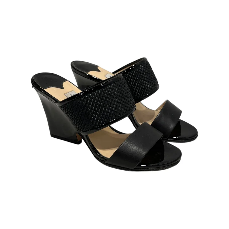 Versatile Heeled Sandals for Any Occasion---JIMMY CHOO/Heels/EU 36.5/BLK/