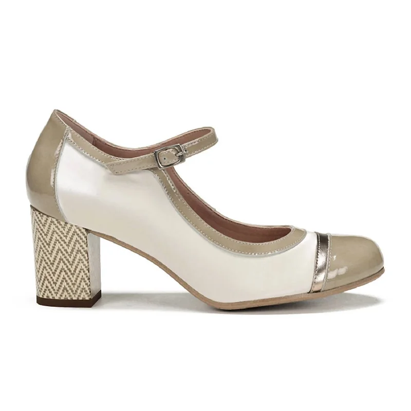 Versatile Heeled Sandals for Any Occasion---Women's Rodin Heeled Mary Jane In Crema