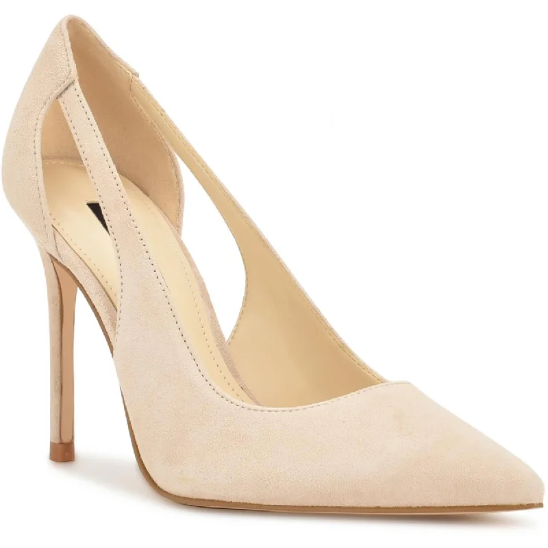 Affordable Suede Ankle Pumps for All-Day Wear--Nine West Womens Favon Suede Pointed Toe Pumps