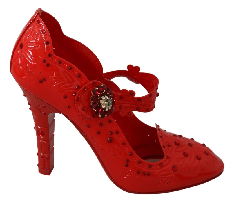 Affordable Rhinestone Pumps for a Dazzling Look---Dolce & Gabbana Chic  Crystal Cinderella Women's Pumps