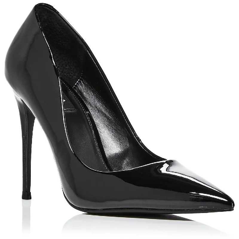 Sleek and Shiny Patent Pump Heels for a Polished Look--Aqua Womens Brit Patent Pointed Toe Pumps