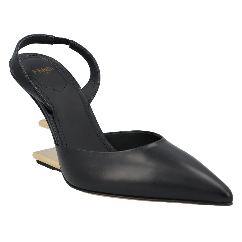 Versatile Heeled Sandals for Any Occasion---Fendi Fendi First Black