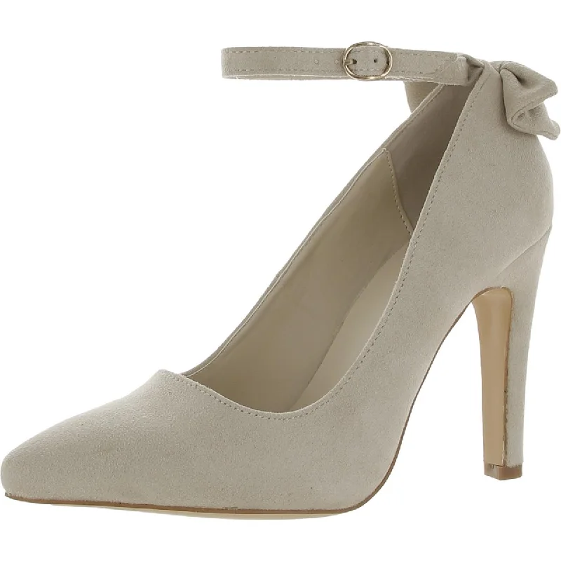 Affordable Suede Ankle Pumps for All-Day Wear--Katliu Womens Faux Suede Pointed Toe Pumps