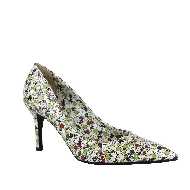 Bottega Veneta Women's Woven Floral Leather Heels---Comfortable Leather Pumps for Office and Everyday Wear