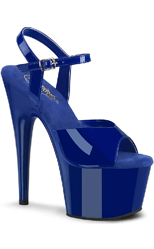 Sleek and Shiny Patent Pump Heels for a Polished Look--ADORE-709 Royal Blue Patent Heels