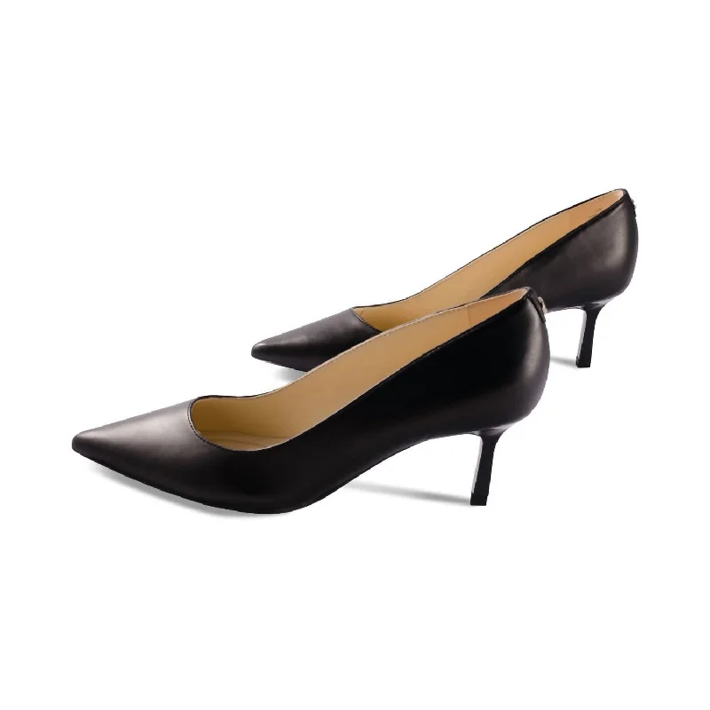 Versatile Heeled Sandals for Any Occasion---Women's Kuna 9X9 Pointy Toe Pumps In Black