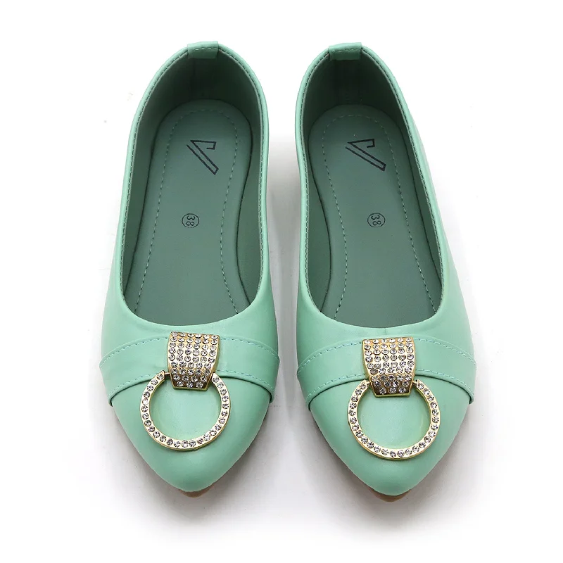 Versatile Heeled Sandals for Any Occasion---Women's Pumps - Green