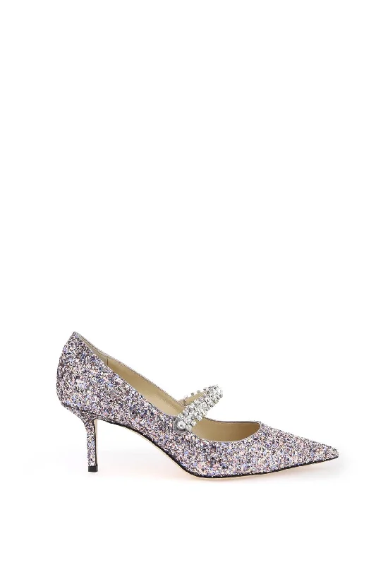 Bing 65 Pumps With Glitter And Crystals  - Pink---Trendy Glitter Heels for a Glamorous Look