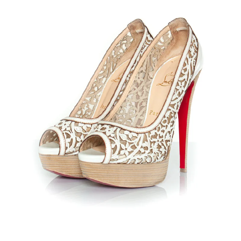 Versatile Heeled Sandals for Any Occasion---pampas lasercut pump