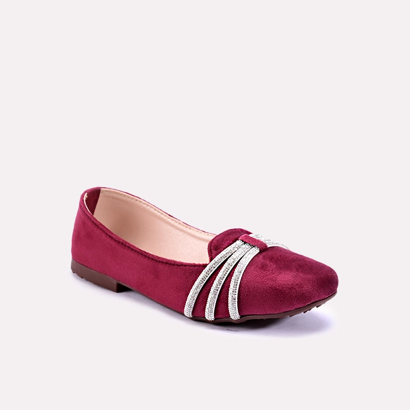 Petal Maroon Fancy Pumps 0431301