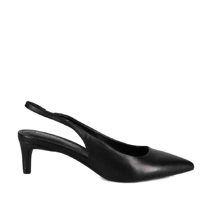 Calvin Klein Women's Dainty2 in Black---Fashionable Kitten Heels for Date Night