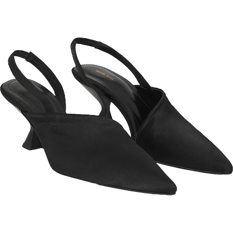 Stiletto Heel Pumps with Perfect Fit--Anine Bing Womens Slip On Pointed Toe Slingback Heels-Fashionable & Classic