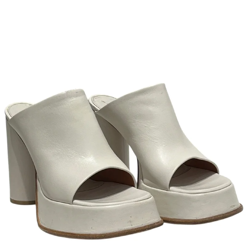 AMBUSH/Heels/US 7/Leather/WHT/Leather Pump Heel---Comfortable Leather Pumps for Office and Everyday Wear