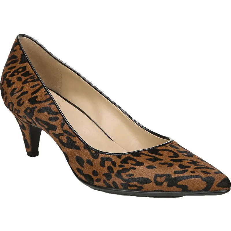 Naturalizer Womens Beverly 2 Leather Calf Hair Pumps---Comfortable Leather Pumps for Office and Everyday Wear