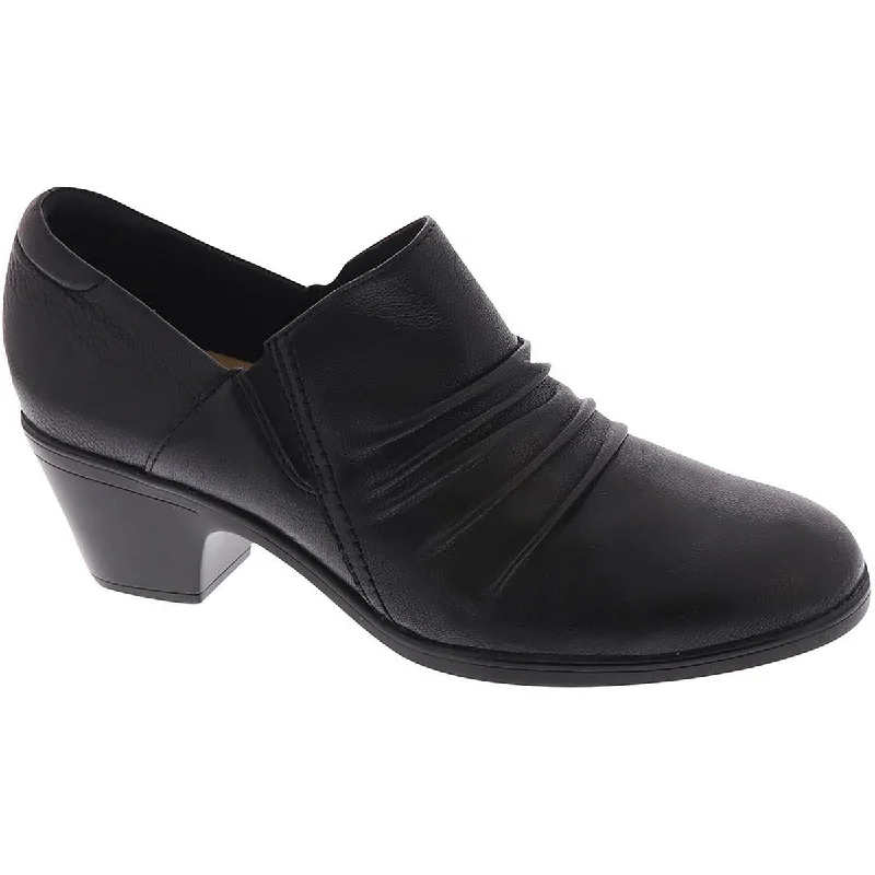 Stylish Slip-On Pumps for Quick Elegance---Clarks Womens Emily 2 Cove Faux Leather Slip On Pumps