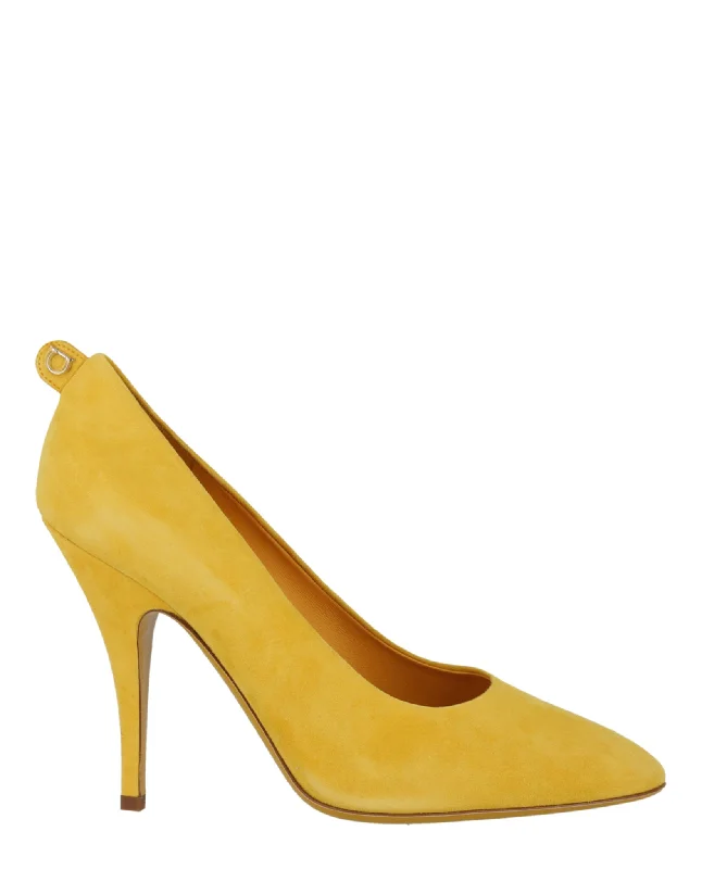 Affordable Suede Ankle Pumps for All-Day Wear--Ferragamo Womens Judy Suede Pumps