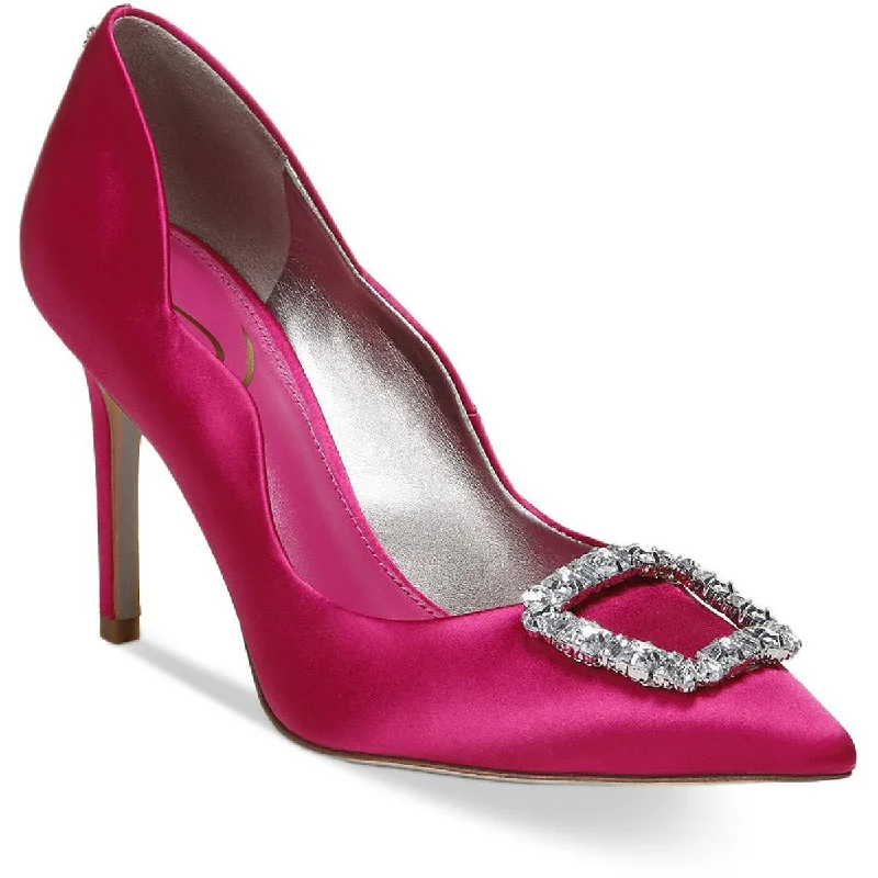 Sam Edelman Womens Harriett Scalloped Embellished Pumps---Chic Embellished Pumps for a Glamorous Look