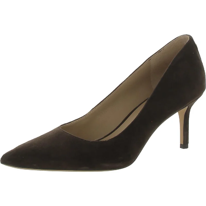 Affordable Suede Ankle Pumps for All-Day Wear--Lauren Ralph Lauren Womens Suede Pointed Toe Pumps