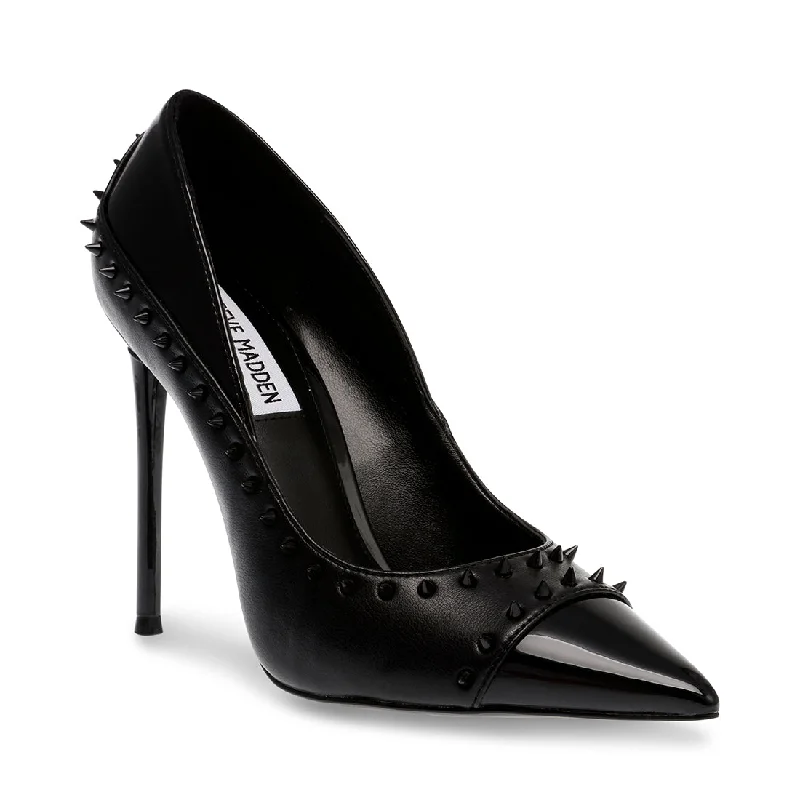 Versatile Dress Heels for Formal and Casual Wear---BLAISE BLACK PATENT