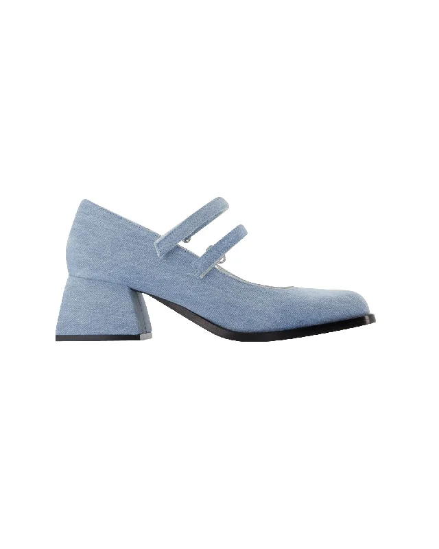 Bulla Bacara Pumps - Nodaleto - Blue - Leather---Comfortable Leather Pumps for Office and Everyday Wear