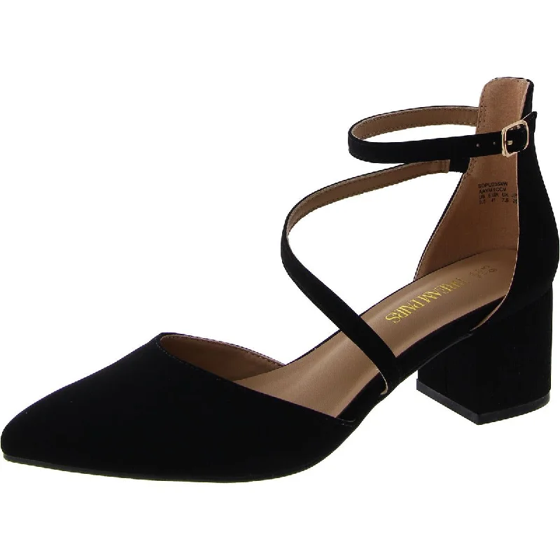 Stylish Ankle Strap Heels for Women--Dream Pairs Womens Almond Toe Block Heel Ankle Strap