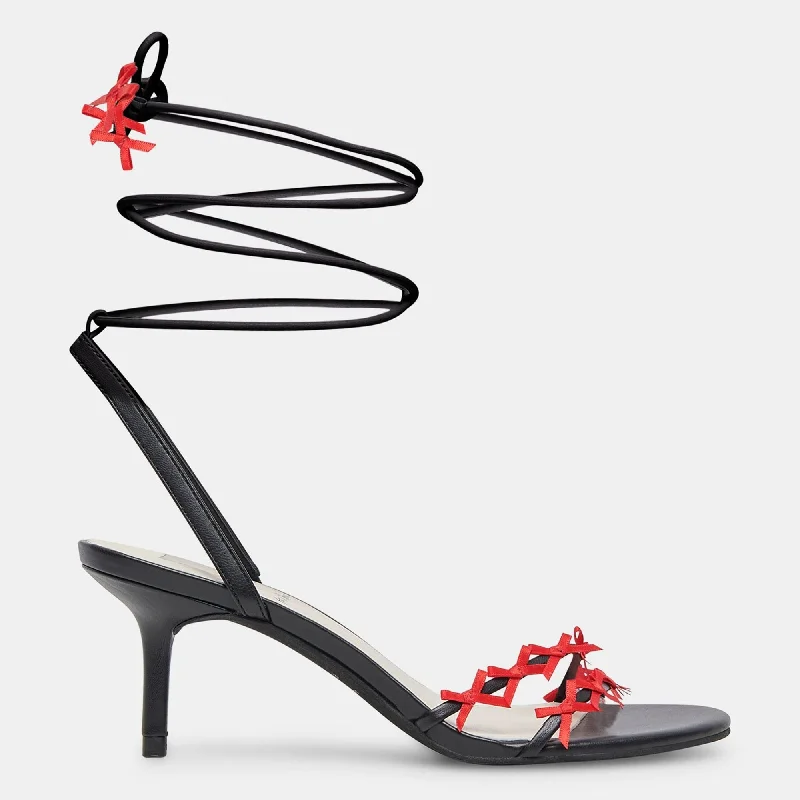 Versatile Heeled Sandals for Any Occasion---Amelie Heels Black Multi Stella