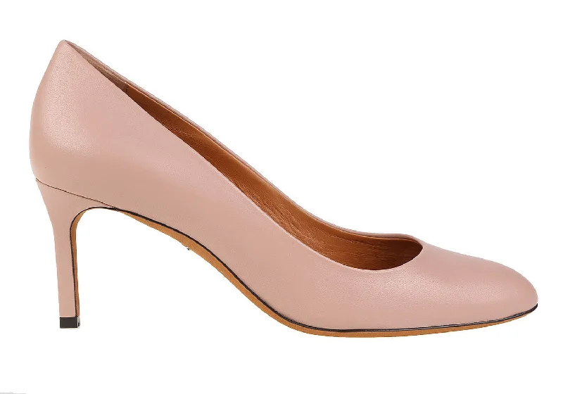 Bally Edita Women's 6210551 Nude Leather Pumps---Comfortable Leather Pumps for Office and Everyday Wear