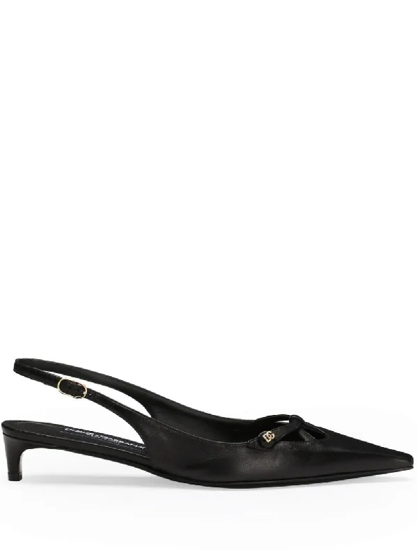 Dolce & Gabbana Women's With Heel Black---Fashionable Kitten Heels for Date Night