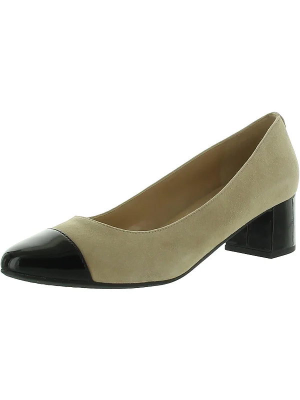 Stylish Slip-On Pumps for Quick Elegance---Womens Faux Leather Slip On Pumps