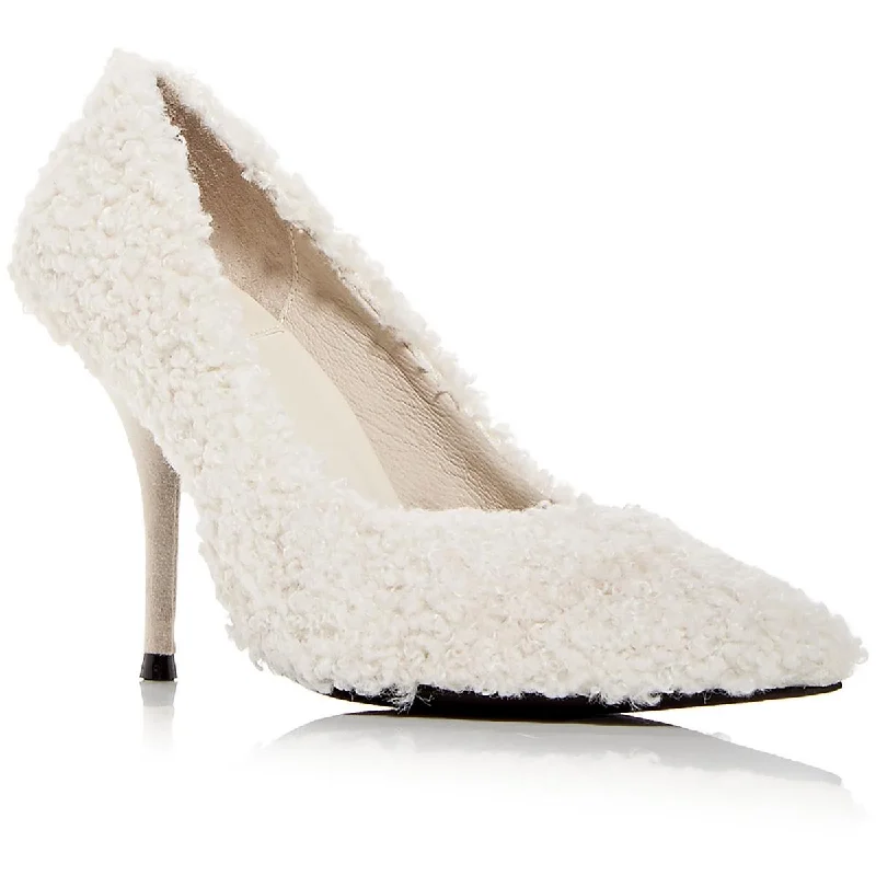 Stylish Slip-On Pumps for Quick Elegance---JC Play by Jeffery Campbell Womens Faux Fur Slip On Pumps