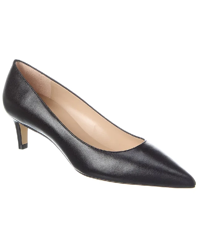 Stuart Weitzman Mara 50 Leather Pump---Comfortable Leather Pumps for Office and Everyday Wear