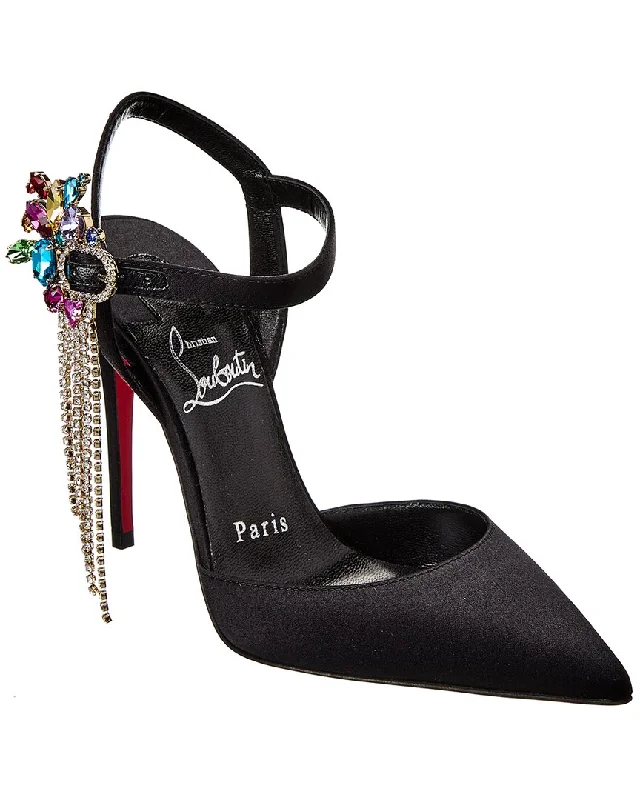 Christian Louboutin Goldina Rain 100 Satin PumpAffordable Satin Heels with a Luxe Touch