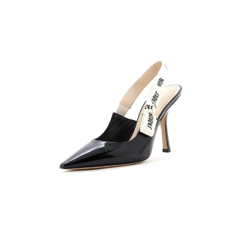 Sleek and Shiny Patent Pump Heels for a Polished Look--Women's J'Adior Slingback Pumps Patent 100