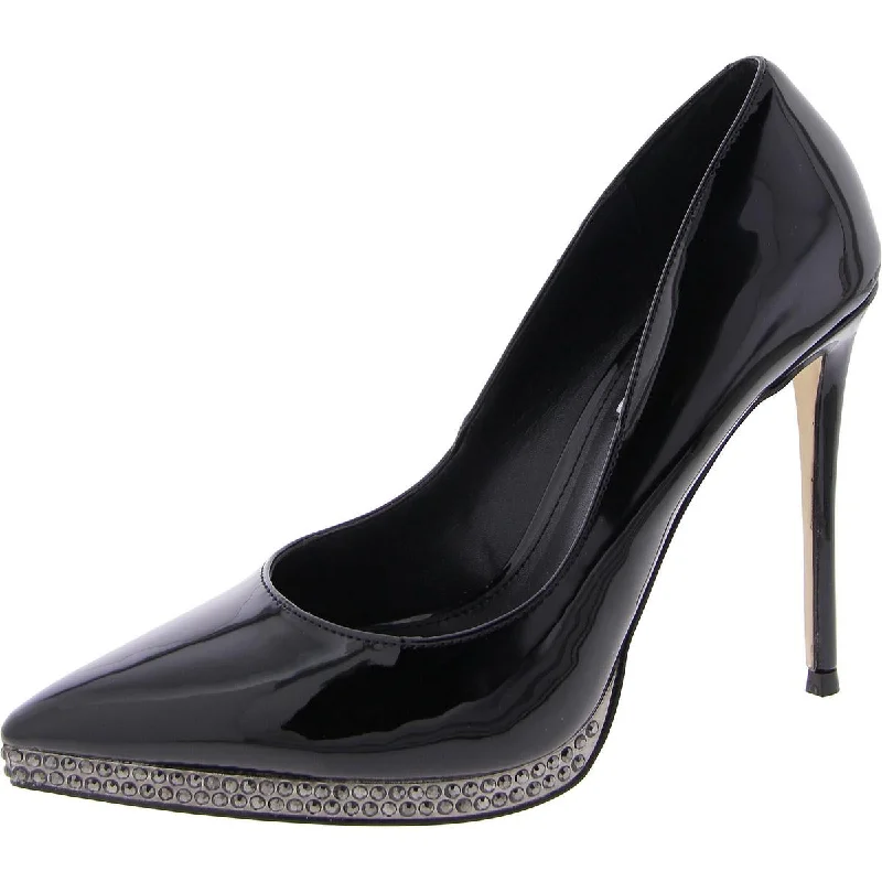 Sleek and Shiny Patent Pump Heels for a Polished Look--Evari Womens Patent Pointed Toe Pumps