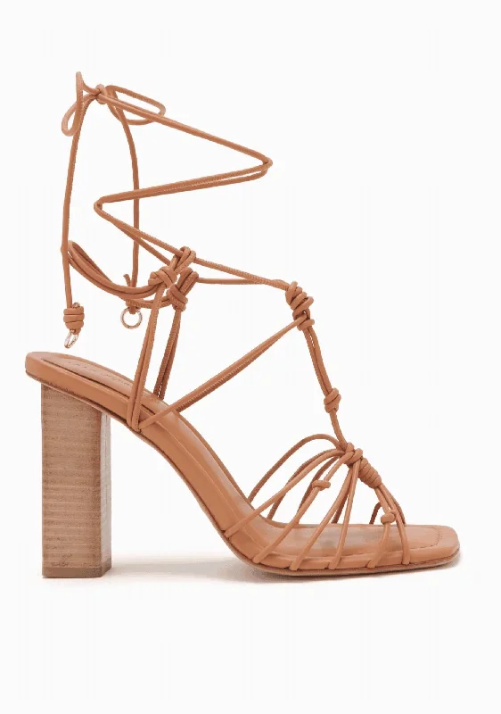 Versatile Heeled Sandals for Any Occasion---Women's Mira High Heel In Wheat