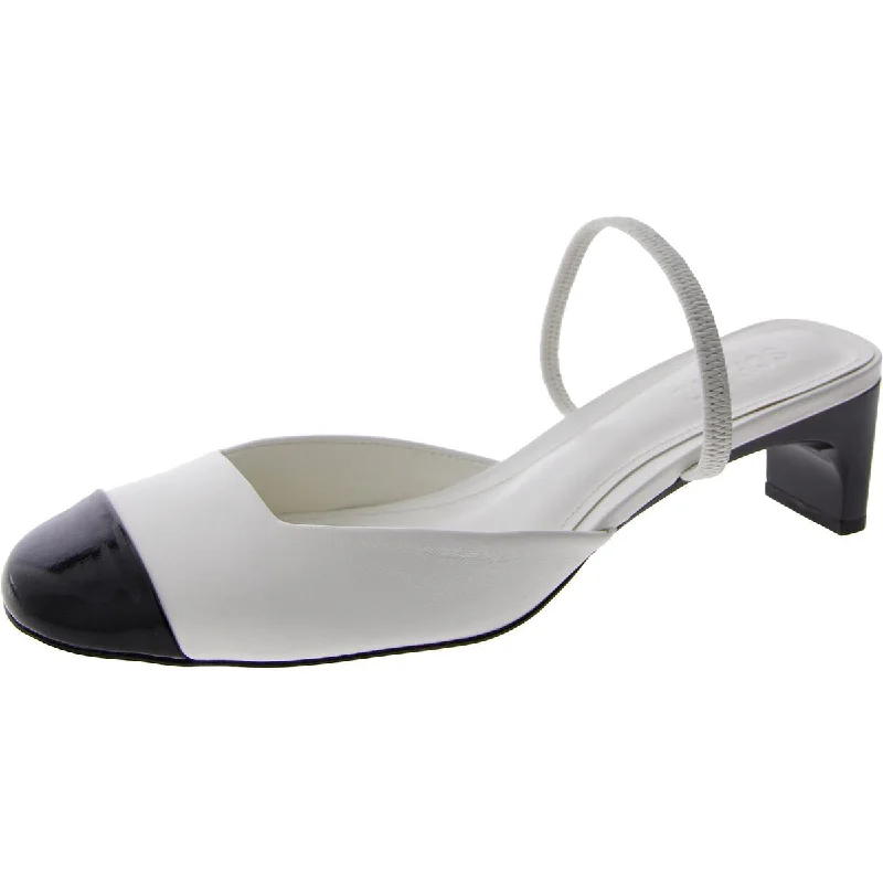 Trendy Chunky Heel Pumps for Casual Wear--BERTIE Womens Leather Round toe Block Heels