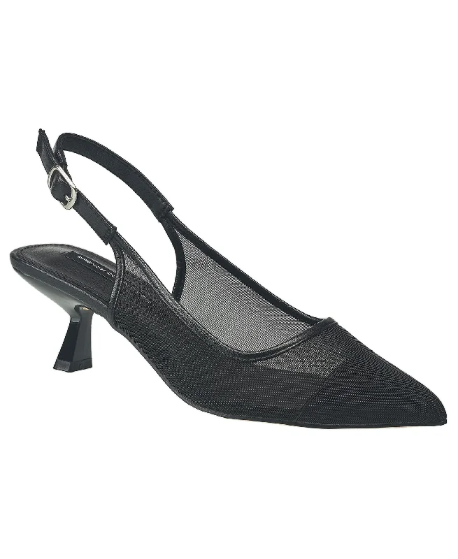 Versatile Heeled Sandals for Any Occasion---French Connection Women's Mesh Flare Heel